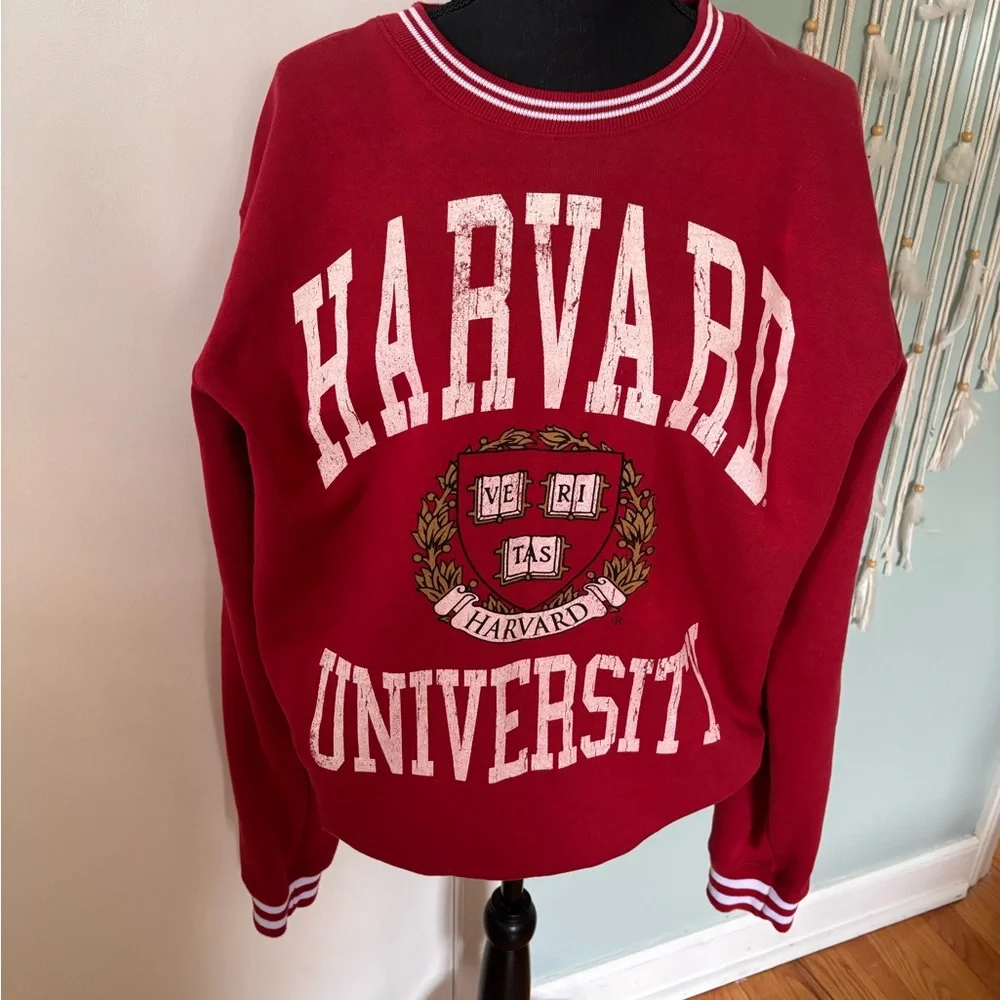 Vintage Harvard University Red Sweatshirt XL - Picture 1 of 8